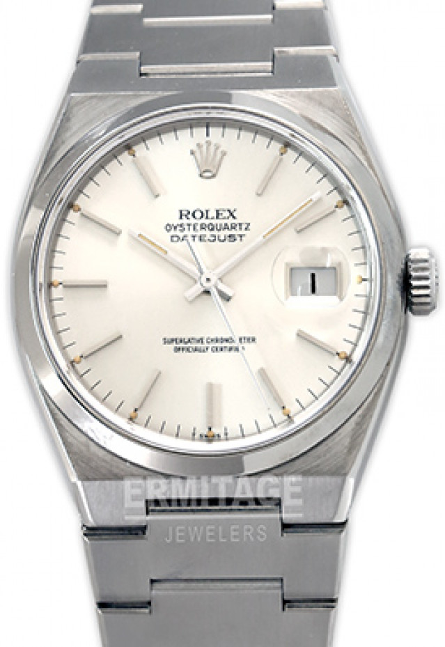 Rolex 17000 Steel on Oysterquartz, Smooth Bezel Steel with Silver Index